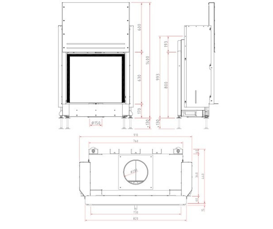 Wkład kominkowy Schmid Lina GT 7363 h Kristall+ (1)